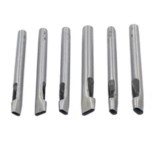 6 Sizes Leather Oval Hole Punch Belt Hollow Punching Cutting Cutter Tool Kit