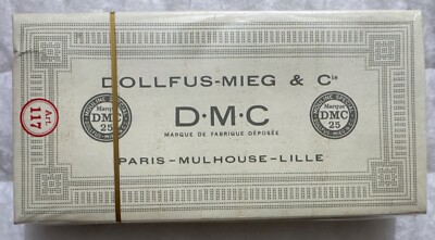 VTG Dollfus Mieg & Cie DMC 24 Skeins 100% Cotton Art 117 Vintage Box 301 Sealed