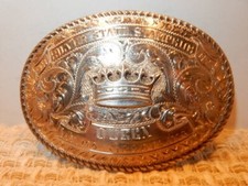 Diablo Sterling Silver, Silver State Stampede Queen Belt Buckle 1967