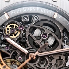 Audemars Piguet Royal Oak 41mm Openwork Skeleton Steel Double Balance 15407ST 12