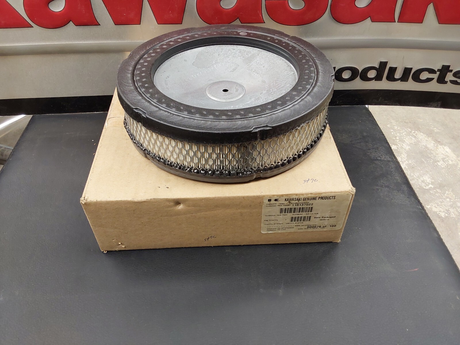 GENUINE OEM KAWASAKI PART 11013-0728 AIR FILTER; REPLACES - Foto 8