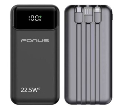 10000mAh Power Bank 22.5W PD Fast Charge Backup Battery Portable for Smartphones