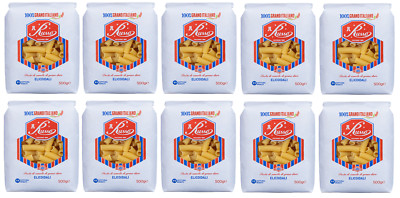 10x Russo Elicoidali N°122 Hartweizengrieß Pasta,100% Italienischer Weizen,500g