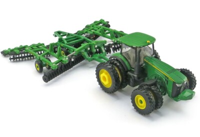 John Deere 8320R Tractor with Duals and 637 Folding Disc - 1/64 scale by Ertl