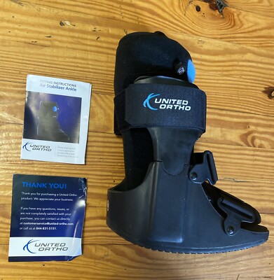 United Ortho Air Stabilizing Ankle Walker Fracture Walking Boot, Size XS, New