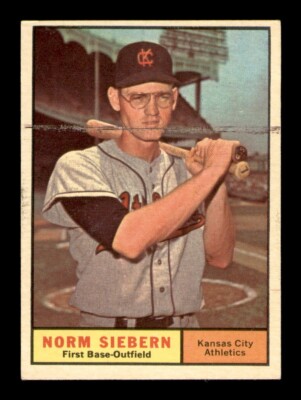 1961 Topps Set Break #267 Norm Siebern VG *OBGcards*