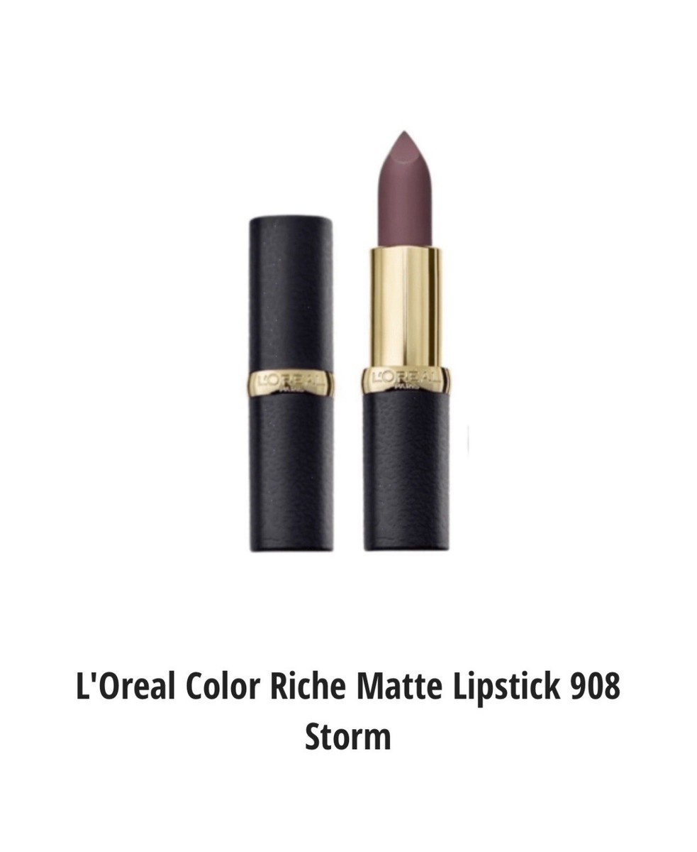 L'Oréal Color Riche Matte Lippenstift – Shade 908 Storm, Matt & Intensiv