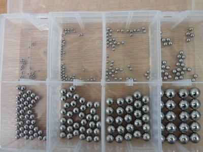 330Keine SORTIERTE KUGELLAGER, INKL. 2mm, 3mm, 4mm, 5mm, 6mm, 8mm, 10mm, 12mm 