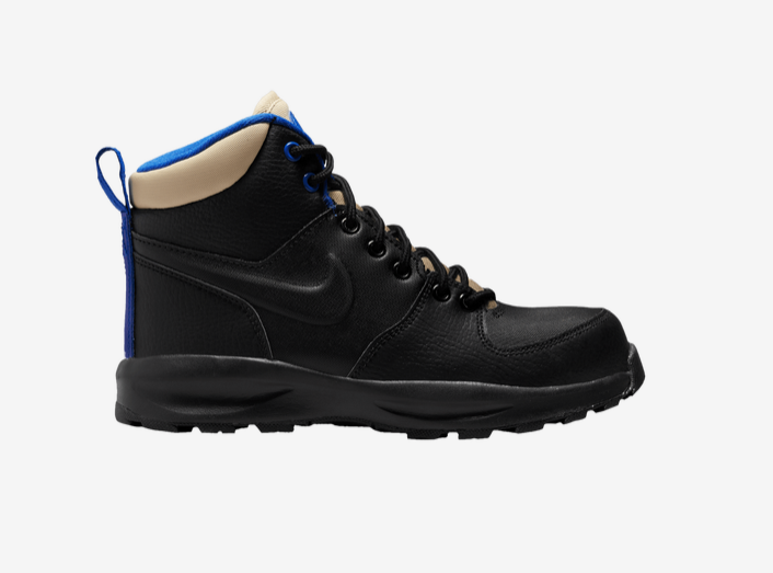 Nike Manoa '17 Boots Black Game Royal BQ5372 003 Snow GS Sz 4y7y