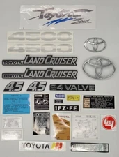 Fits FJ 70 decals and emblems set  Toyota land cruiser