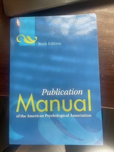 Apa Publication Manual Of The American Psychological Association Publication Manual of The American Psychological Association by APA 6th