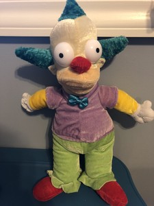 Universal Studios The Simpsons Krusty the Clown Plush 15