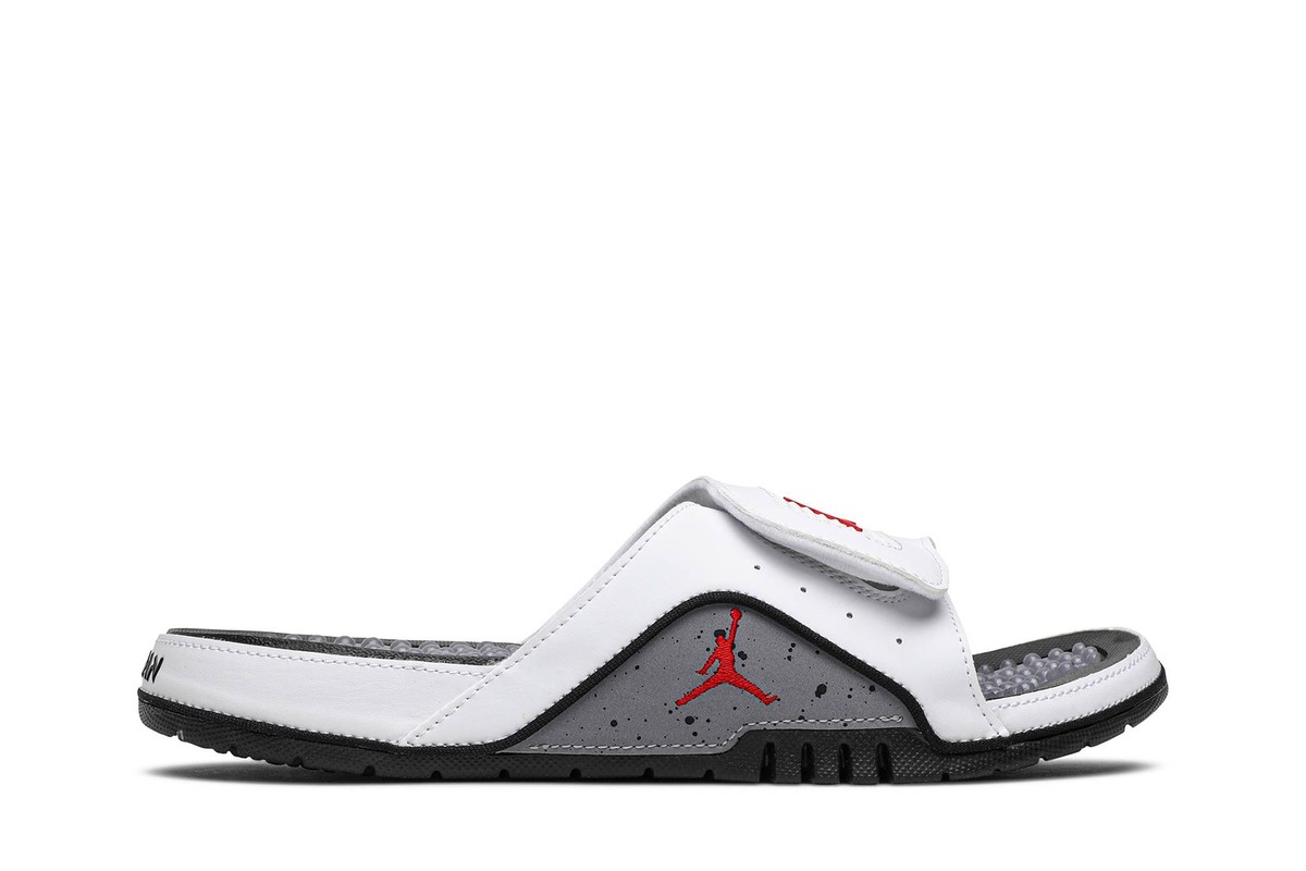 AIR JORDAN HYDRO 4 サンダル Jordan - Men - Retro Hydro 4 - Black/Fire Red/Cement Grey
