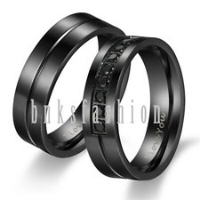 I Love You His & Her Couple Matching CZ Wedding Engagement Promise Band Ring