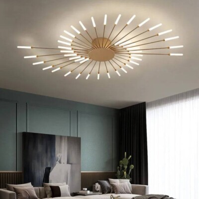 Luxurious Starburst LED Chandelier