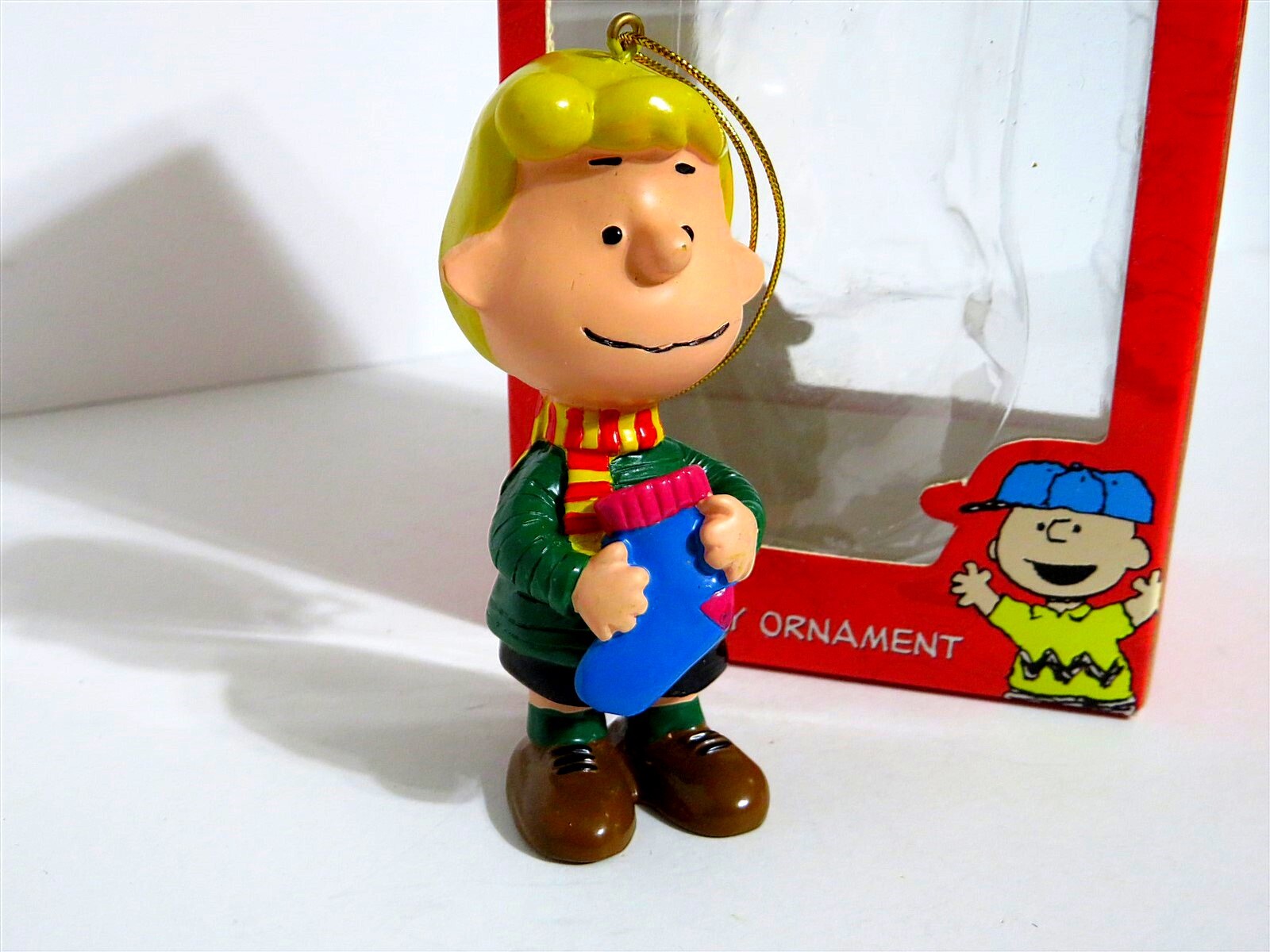 SNOOPY PEANUTS Christmas Ornament with Charlie Brown Schroeder by Kurt Adler