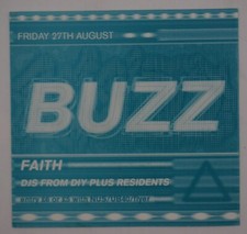 Rave Flyer-BUZZ FAITH - DIY Dj's - 1993 - size A7 - MINT