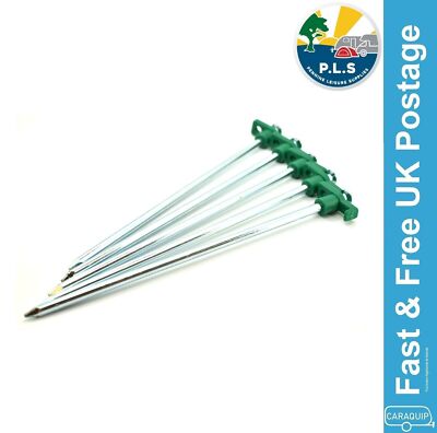 PLS 5 x Rock Pegs Green Top Heavy Duty Hartboden Markise Wohnmobil - 6009900