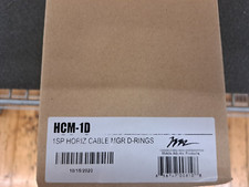 New, Middle Atlantic, HCM-1D, Front Cable Manager 1-Space D-Rings 1 RU 19" Black