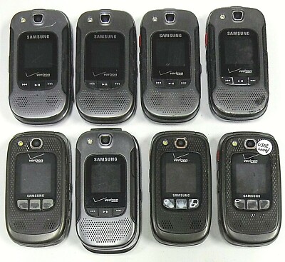 Lot of 8 Verizon Phones - (3) Samsung Convoy 2 SCH-U660 + (5) Convoy 3 SCH-U680