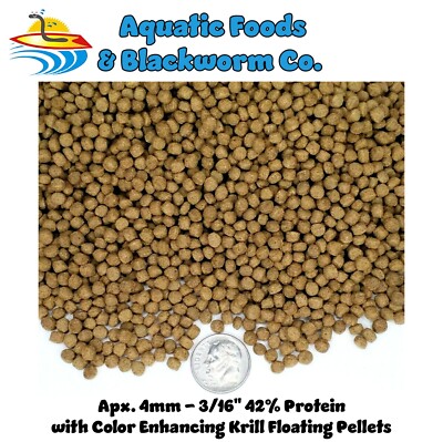 40-lbs 4mm 42% Protein Koi & Pond Floating Pellets with Color Enhancing Krill