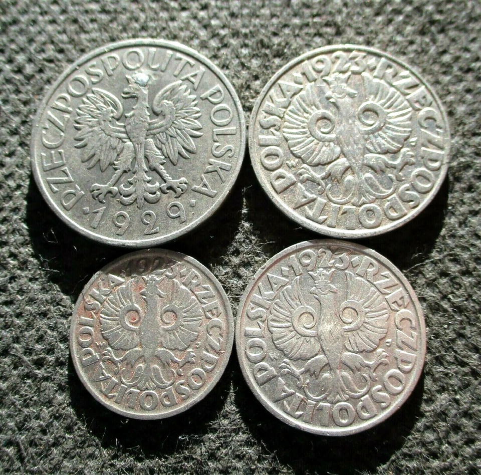 FOUR OLD COINS OF POLAND SECOND REPUBLIC 1923-1929 (II RZECZPOSPOLITA POLSKA) - Image 2 of 2