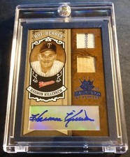 2005 HARMON KILLEBREW DIAMOND KINGS GAME USED JERSEY BAT AUTO 14/25 (563)