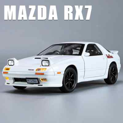 1:24 INITIAL D Mazda RX7 RX-7 Supercar Alloy Model Car Toy Diecast