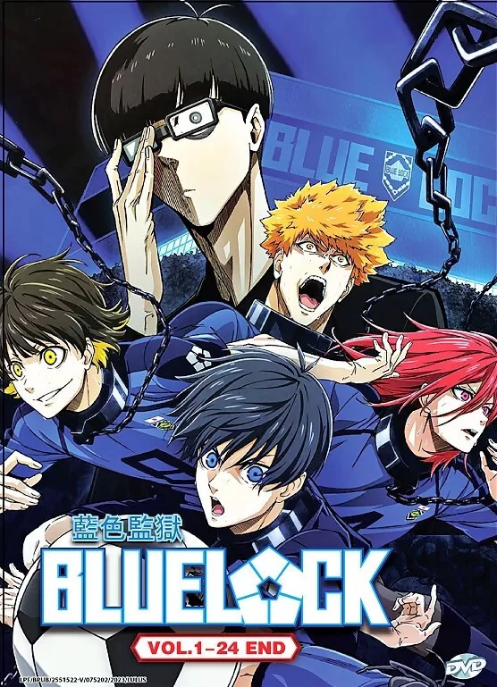 Blue Lock Complete Anime Series 24 Episodes English Dubbed DVD All Regions