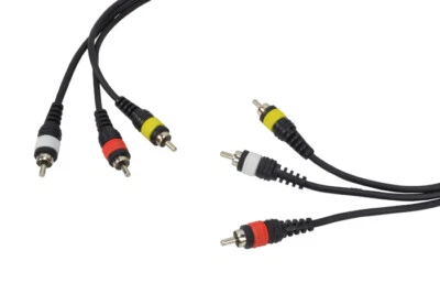 COBRA Video Lead 3 x RCA Phono 3m Cable