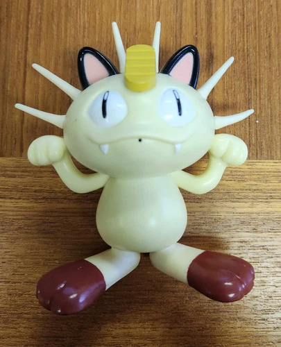 Vintage Pokemon Meowth Tomy Toy Nintendo 1998 - Talking Figure
