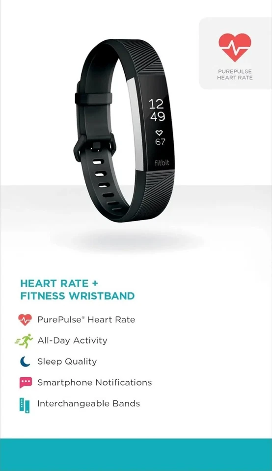 Fitbit Alta HR Fitness Health Smartwatch Heart Rate Monitor Activity Tracker - image 2 of 4