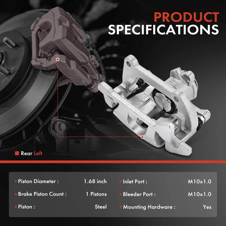 Pinza de freno trasera izquierda con soporte para Audi A4 2013-2016 Q5 A4 Quattro allroad Foto 2 de 4