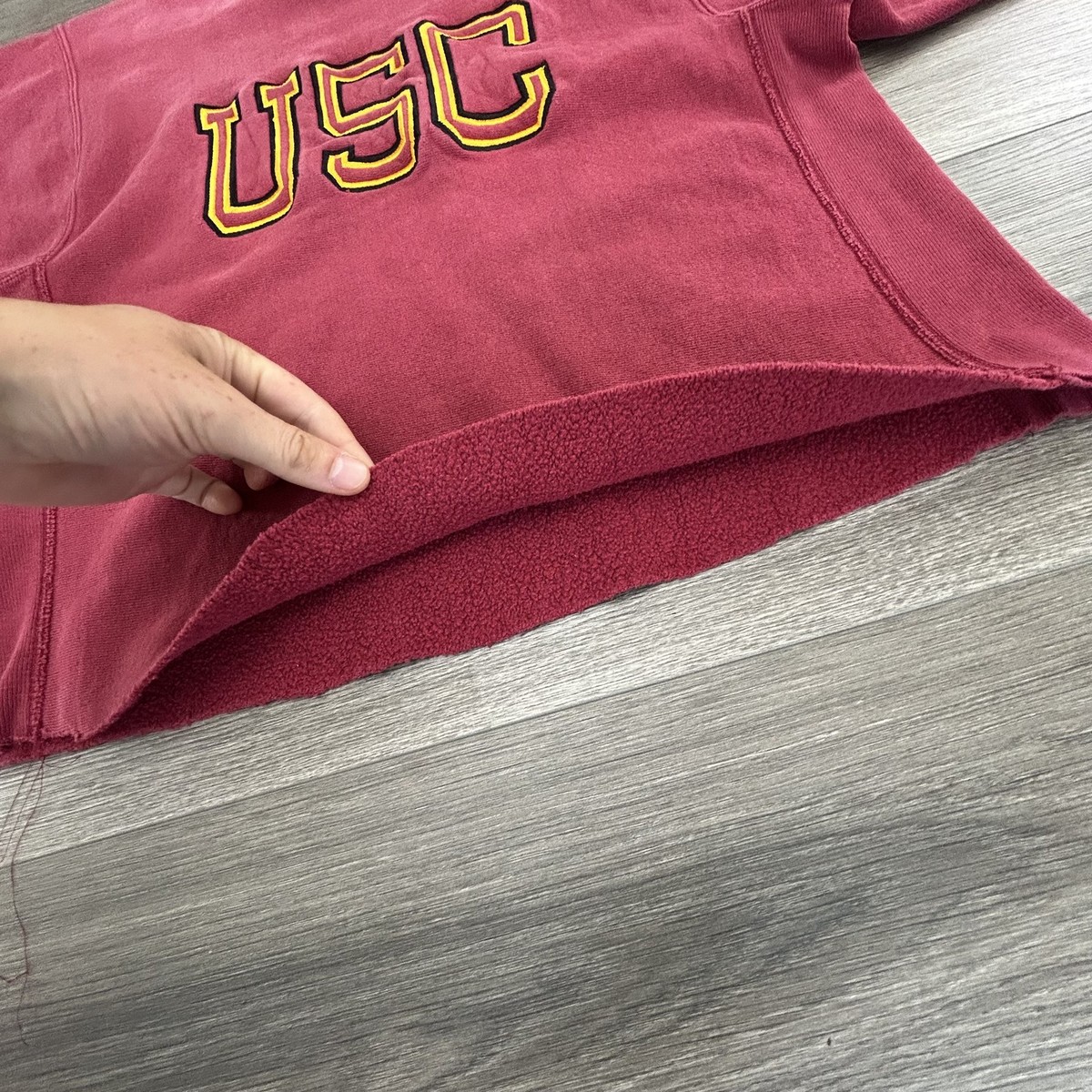 Vintage 90s USC Trojans Champion Reverse Weave Sweatshirt Mens M 