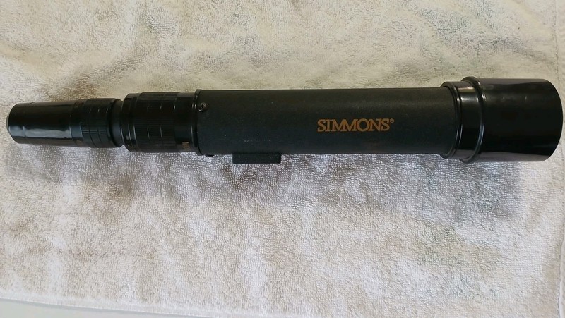 Simmons Spotting Scope Model 1200 Zoom Compact 15-45x50 coated optics. No tripod
