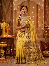 Premium Quality Dhakai Jamdani Saree Allover Work Exclusive Design For Women