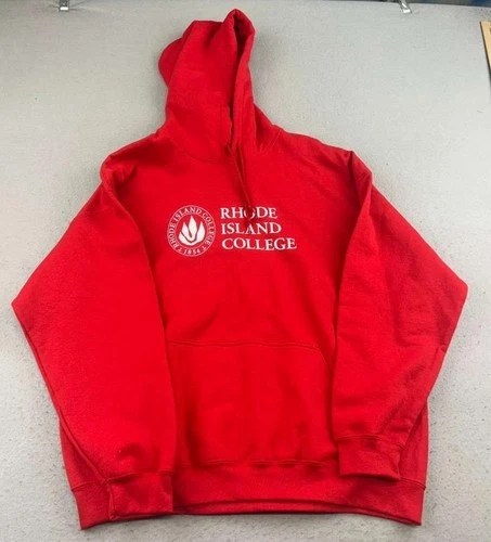 Rhode Island College Hoodie Mens XL Red Long Sleeve Hooded Sweatshirt Class 2019