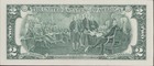 Fancy US Federal Reserve $2 Dollar Bill Serial # F 01115444 A Very Cool — photo 2