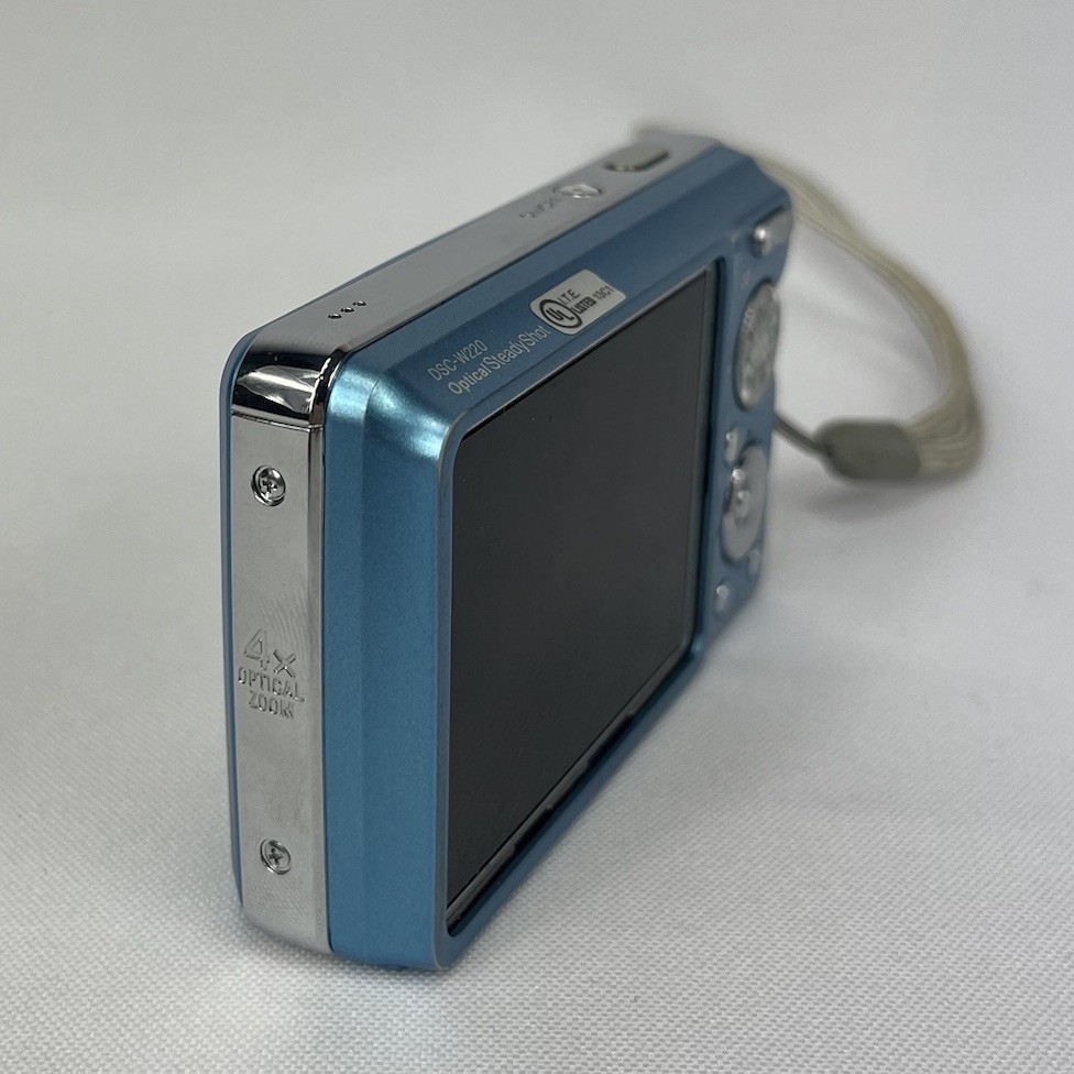 Sony Cyber-Shot DSC-W220 12.1MP Blue Digital Camera AS IS for