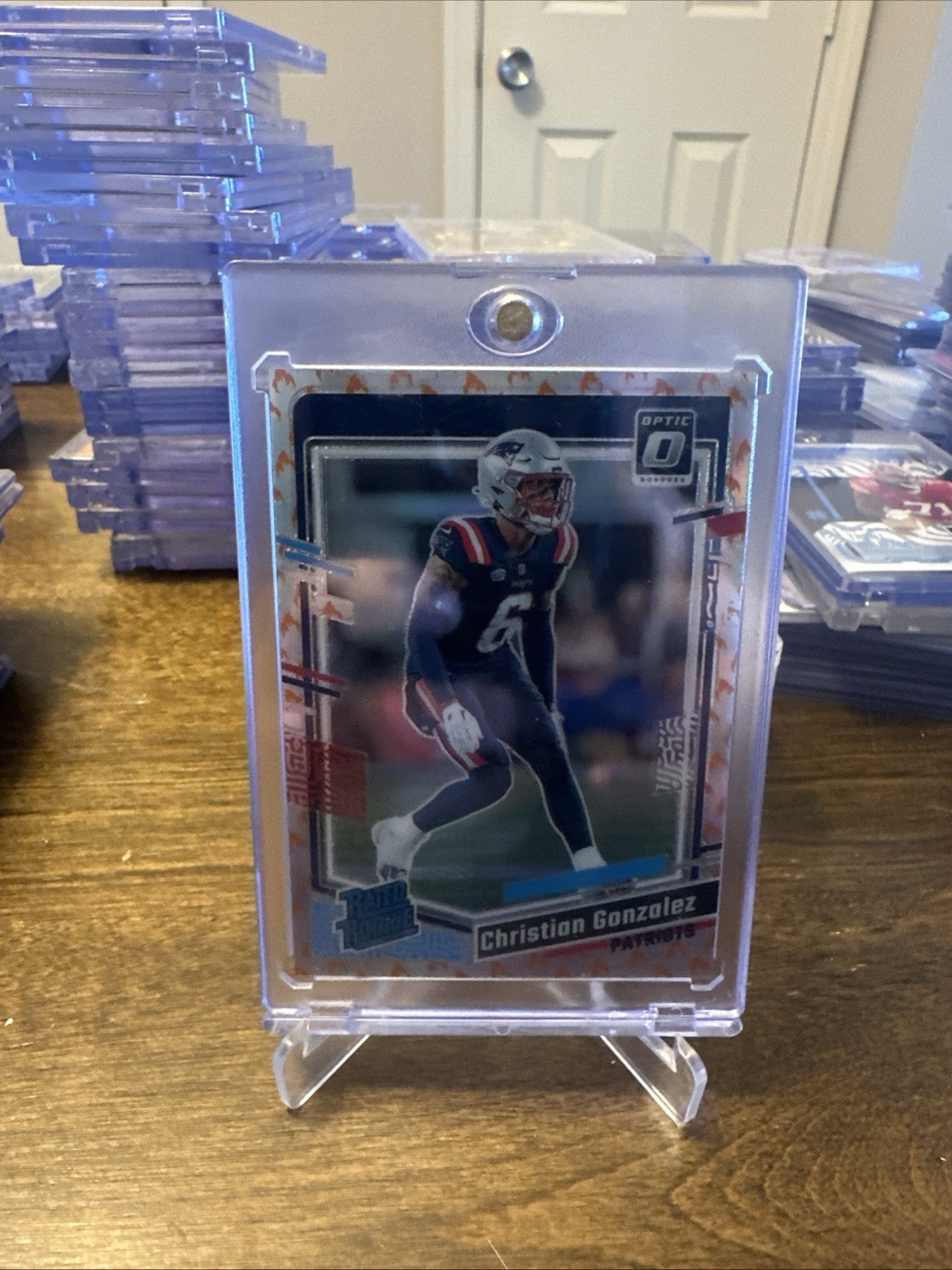 2023 Panini Donruss Optic - Rated Rookie Christian Gonzalez #274 Fire Prizm (RC)