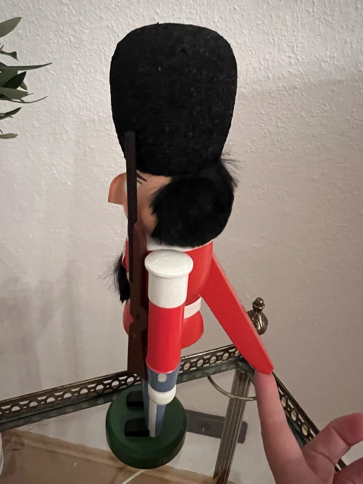 DDR Nussknacker „Däne“ klein/Expertic PGH Seiffener Volkskunst |30cm - Bild 4 von 4