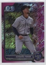 2022 Bowman Chrome Prospects Fuchsia Shimmer Refractor /199 Ezequiel Tovar 03j5