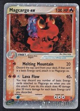 Pokemon Karte Magcargo ex Holo Ultra Rare 95/97 EX Drache Vintage
