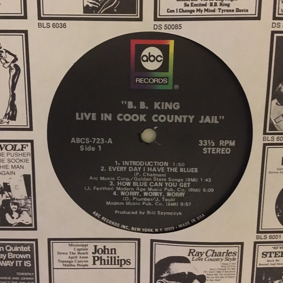 B.B. King Live In Cook County Jail, ABC Records, LP, ABCS- 723, 1971 - Image 4 of 4