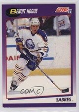 1991-92 Score American Benoit Hogue #134 14m3