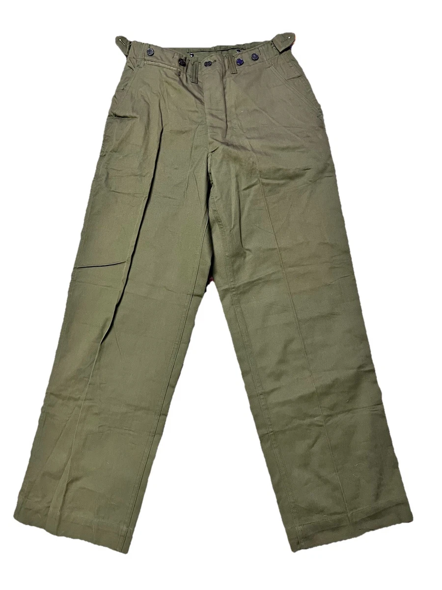 パンツ 1940's vintage military USMC HBT PANTS 1940s Vintage WWII HBT 13 STAR US Army Military Uniform Pants M43