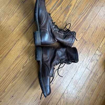 Vintage Shoe Company Molly Jump Boots Women s Size 9 Brown Leather flannel lined
