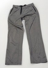 EUC Nike Men’s Therma Fit Grey Fleece Lined Drawstring Pull On Track Pants S