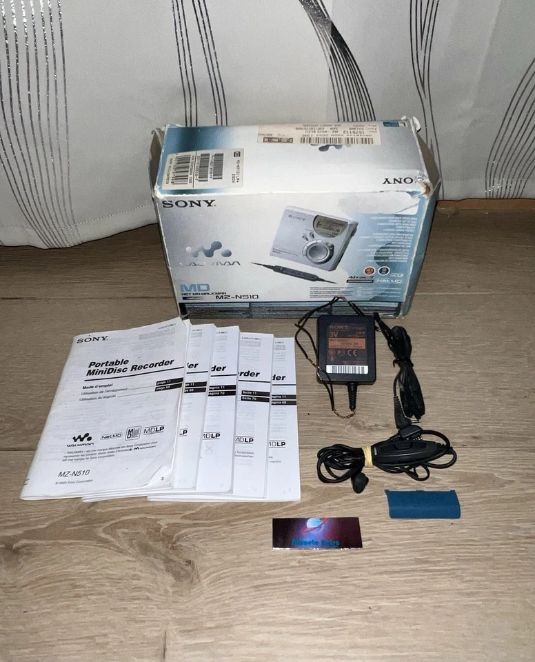 Boîte/Accessoires « Sans Lecteur » Walkman Lecteur Minidisc Sony MZ-N510 Type S