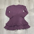 Baby Gap Toddler 2T Fair isle Sweater Dress Winter Holiday Purple Ruffle — photo 7